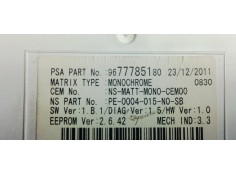 Recambio de cuadro instrumentos para peugeot 3008 1.6hdi 115 fap referencia OEM IAM 9804263880  