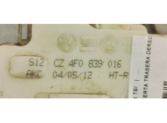 Recambio de cerradura puerta trasera derecha para audi a3 (8p) 1.2 tsi referencia OEM IAM 4F0839016  