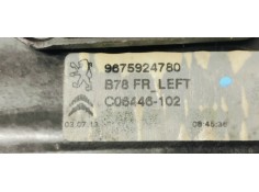 Recambio de elevalunas delantero izquierdo para citroen c4 picasso 1.6 hdi 115 fap referencia OEM IAM 9675924780  