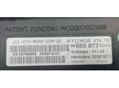 Recambio de pantalla multifuncion para peugeot 3008 1.6hdi 115 fap referencia OEM IAM 96665877ZD  