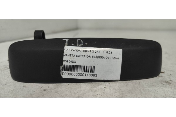 Recambio de maneta exterior trasera derecha para fiat panda (169) 1.2 cat referencia OEM IAM C3904DX  