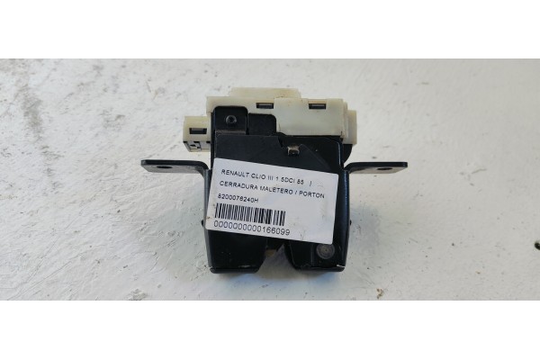Recambio de cerradura maletero / porton para renault clio iii 1.5dci 85 referencia OEM IAM 8200076240H  