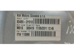 Recambio de elevalunas trasero derecho para hyundai ix35 break fase 1 referencia OEM IAM 834802Y010  