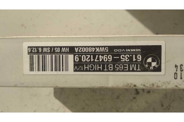 Recambio de centralita cierre para bmw serie 7 (e65/e66) 3.0 turbodiesel cat referencia OEM IAM 5WK48002A 613569471209 