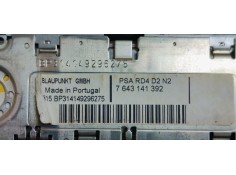 Recambio de sistema audio / radio cd para peugeot 407 st sport referencia OEM IAM 7643141392  