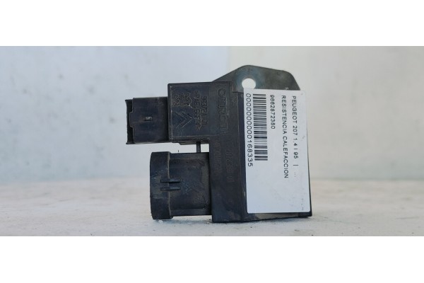 Recambio de resistencia calefaccion para peugeot 207 1.4 i 95 referencia OEM IAM 9662872380  