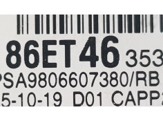 Recambio de pedal acelerador para opel vivaro furgón 2.0 cdti 123 fap referencia OEM IAM 9806607380  