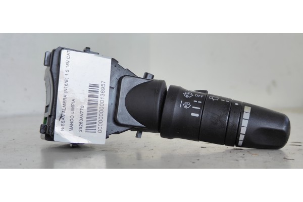 Recambio de mando limpia para nissan almera (n16/e) line up referencia OEM IAM 25260AV770  