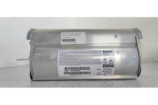 Recambio de airbag delantero derecho para bmw serie 6 cabrio (e64) 635d referencia OEM IAM 39700924609V  