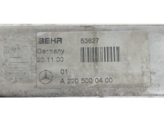 Recambio de radiador aceite para mercedes-benz clase cl (w215) coupe 600 (215.378) referencia OEM IAM A2205000400  