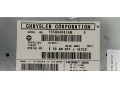 Recambio de sistema audio / radio cd para chrysler 300 c 3.0crd 220 fap referencia OEM IAM P05064067AG  