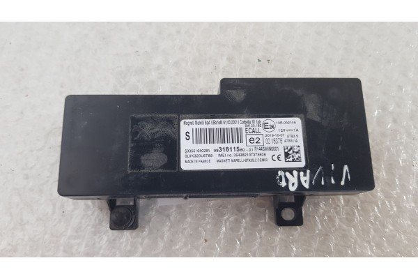 Recambio de modulo electronico para opel vivaro furgón 2.0 cdti 123 fap referencia OEM IAM 9831611580  