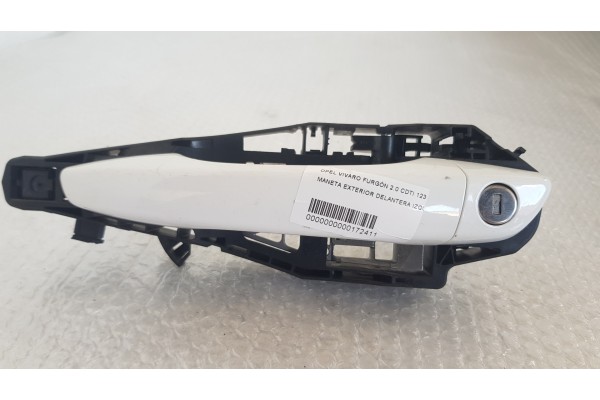 Recambio de maneta exterior delantera izquierda para opel vivaro furgón 2.0 cdti 123 fap referencia OEM IAM   