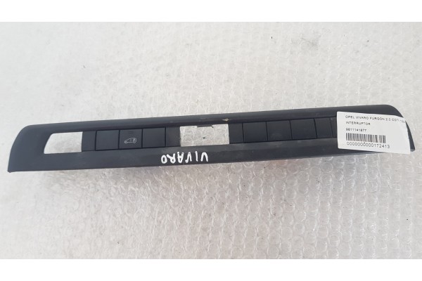 Recambio de interruptor para opel vivaro furgón 2.0 cdti 123 fap referencia OEM IAM 9811141877  
