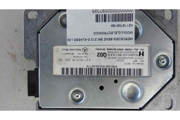 Recambio de modulo electronico para mercedes-benz clase e (w212) lim. 3.0 cdi cat referencia OEM IAM A2118705189  
