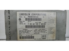 Recambio de sistema audio / radio cd para chrysler voyager (rg) 2.8 crd cat referencia OEM IAM P05064003AD  