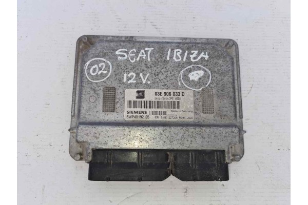 Recambio de centralita motor uce para seat ibiza (6l1) 1.2 referencia OEM IAM 03E906033D 5WP4019205 