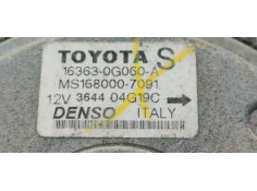 Recambio de electroventilador para toyota corolla verso (e12) 2.0d4d 115 referencia OEM IAM 163630G050  