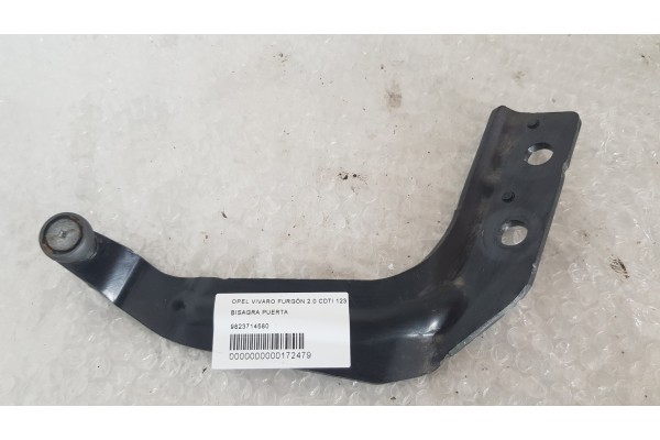 Recambio de bisagra puerta para opel vivaro furgón 2.0 cdti 123 fap referencia OEM IAM 9823714580  