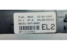 Recambio de mando climatizador para opel astra gtc enjoy referencia OEM IAM 13122962  