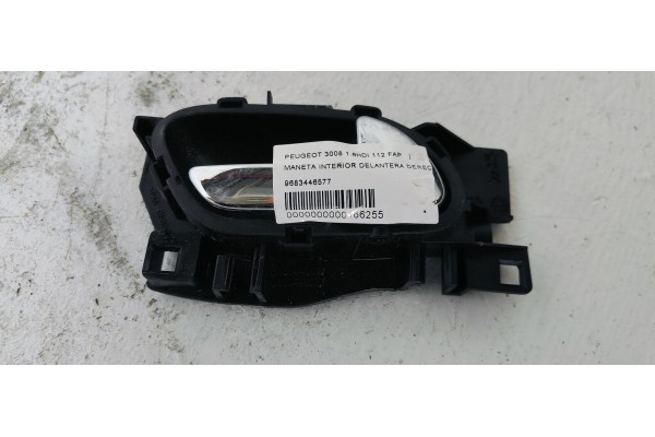 Recambio de maneta interior delantera derecha para peugeot 3008 1.6hdi 112 fap referencia OEM IAM 9683446577  