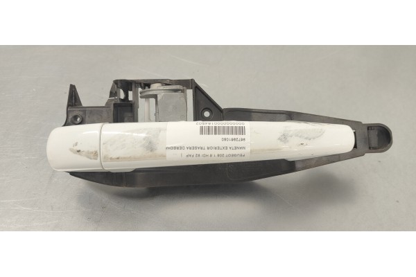 Recambio de maneta exterior trasera derecha para peugeot 208 1.6 hdi 92 fap referencia OEM IAM 9672961080  