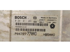 Recambio de centralita motor uce para chrysler voyager (rg) 2.8crd 150 referencia OEM IAM 0281011281  