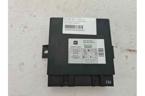 Recambio de modulo electronico para seat ibiza (6k1) 1.4 referencia OEM IAM 6K0962258A 5WK46921 