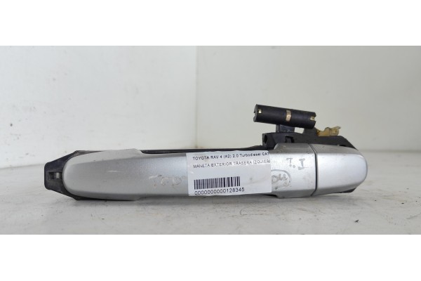 Recambio de maneta exterior trasera izquierda para toyota rav 4 (a2) 2.0 turbodiesel cat referencia OEM IAM   