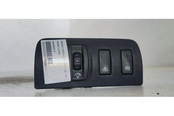 Recambio de mando luces para renault scenic iii 1.6dci 130 fap referencia OEM IAM 648450001R  