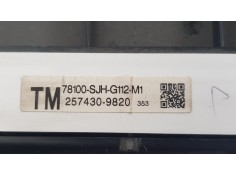 Recambio de cuadro instrumentos para honda fr-v (be) 2.2 ctdi 140 fap referencia OEM IAM 78100SJHG112M1  