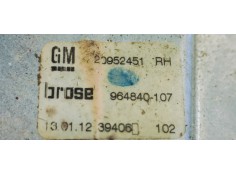 Recambio de elevalunas trasero derecho para opel insignia berlina excellence referencia OEM IAM 20952451  