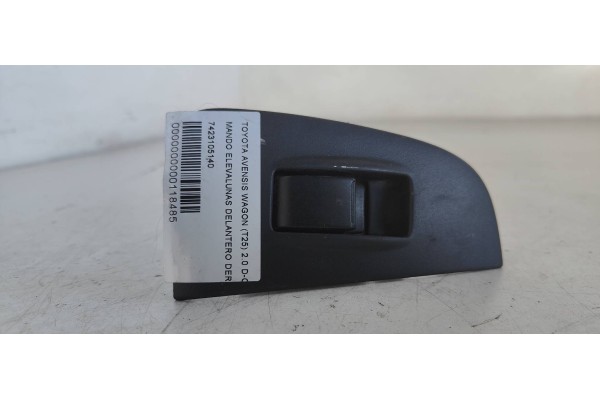 Recambio de mando elevalunas delantero derecho para toyota avensis wagon (t25) 2.0 d-cat referencia OEM IAM 7423105140  