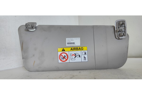 Recambio de parasol derecho para toyota proace l1h1 furgón comfort referencia OEM IAM 9809498377  
