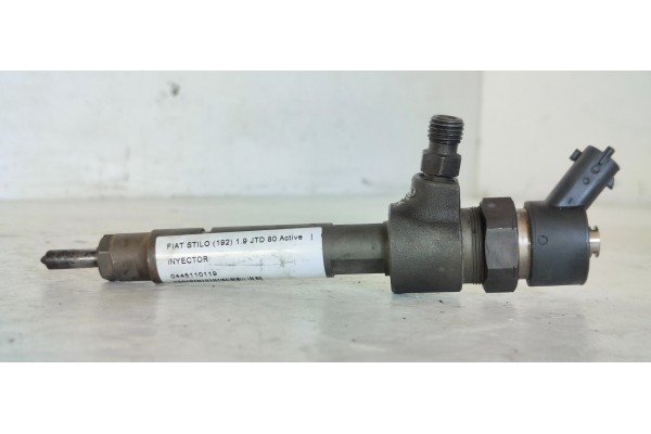 Recambio de inyector para fiat stilo (192) 1.9 jtd 80 active referencia OEM IAM 0445110119  