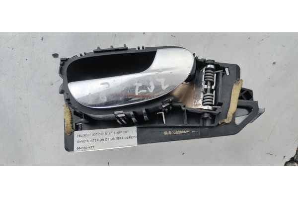 Recambio de maneta interior delantera derecha para peugeot 307 cc (s1) 1.6 referencia OEM IAM 9643604477  