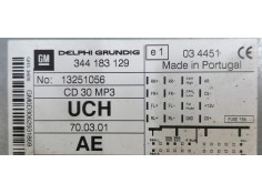 Recambio de sistema audio / radio cd para opel antara cosmo plus 4x4 referencia OEM IAM 344183129  