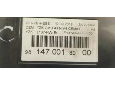 Recambio de cuadro instrumentos para peugeot 2008 (--.2013) 1.2 i turbo 130 referencia OEM IAM 9814700180  