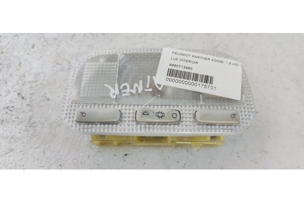 Recambio de luz interior para peugeot partner kombi 1.6 hdi 110 fap referencia OEM IAM 9680713880  