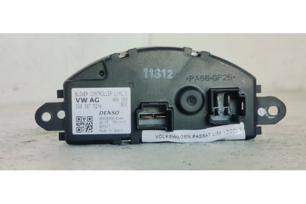 Recambio de resistencia calefaccion para volkswagen passat lim. (3g2) 2.0 tdi 150 fap referencia OEM IAM 3Q0907521A  