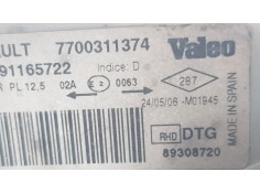 Recambio de faro derecho para opel vivaro 2.0 referencia OEM IAM 7700311374  