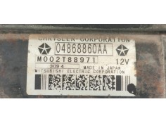 Recambio de motor arranque para chrysler voyager (rg) 2.8 crd lx grand voyager referencia OEM IAM 04868860A  