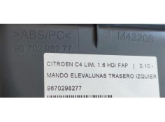 Recambio de mando elevalunas trasero izquierdo para citroen c4 lim. 1.6 hdi fap referencia OEM IAM 9670298277  