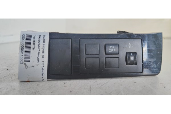 Recambio de mando multifuncion para mazda 6 kombi (gh) 2.2 turbodiesel cat referencia OEM IAM GS8T66170B  