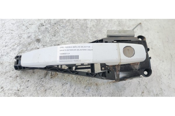 Recambio de maneta exterior delantera izquierda para opel insignia berlina selective referencia OEM IAM 14096201  
