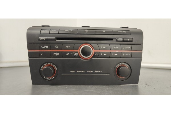 Recambio de sistema audio / radio cd para mazda 3 berlina (bk) 2.0mzcd 143 fap referencia OEM IAM BP4M66950A  